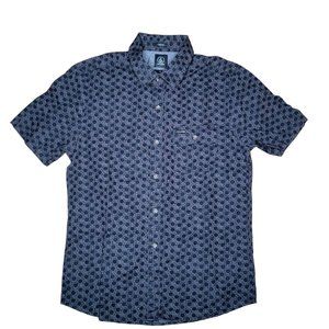 Volcom Boys Youths Casual Button-Down Shirt Black Short Sleeve Size.S/P